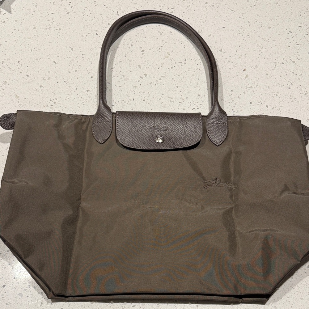 NWOT Longchamp Large Le Pliage in Terre